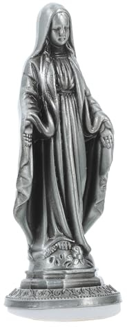 YARNOW Statua Di Maria in Lega Retrò Per Decorazione Di Cruscotto Auto Artigianato Religioso Per Interni Di Veicoli e Esposizione in Casa