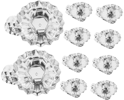 MOTHNUR 10pezzi Clip Per Portacandele Natalizio Morsetti in Ferro Per Candelieri Albero Di Natale Supporto Per Candele Clip Base