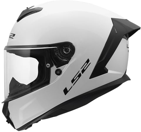 LS2, Casco Moto Integral RAPID III SOLID Gloss White, M