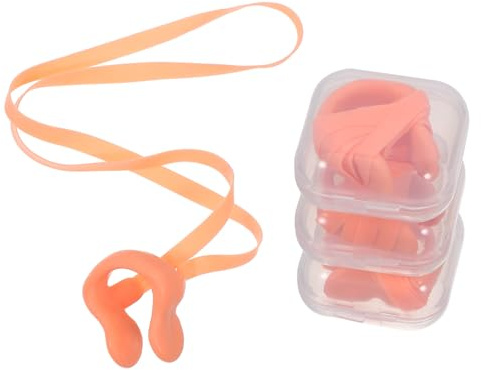 SHERCHPRY Clip Nasali per Nuoto Cinturino in Lattice 4 Pezzi Morsetti Nasali Professionali Resistenti all’Usura Accessorio da Bagno Comodo per Adulti e Protezione Nasale per Piscine e