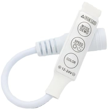 Mini controlador RGB de bajo voltaje de 5-12v, atenuador único controlado por llave, controlador de tira de luz LED, atenuador LED(3KeycolorfulDC)