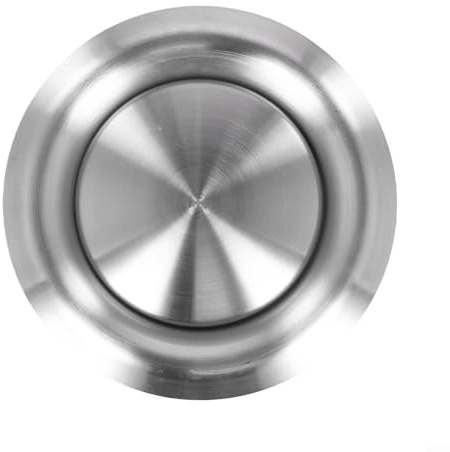304 Stainless Steel For Ventilation Cover with Rotatable Air Valve for Adjustable Airflow in Exhaust and Intake Vents (125mm)