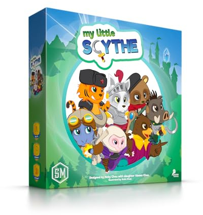 Stonemaier Games: My Little Scythe by Hoby & Vienna Chou | A Competitive Family Strategy Board Game Where You Embark on Adventure with Your Animal Friends and Start Pie Fights | 1-6 Players, 60 Mins
