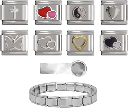 Kit de démarrage 7 – Compatible avec tous les bracelets italiens classiques de 9 mm – Stock britannique