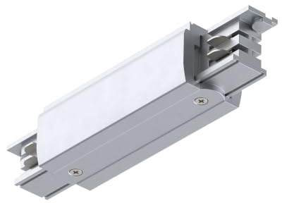 Paulmann ProRail3 Alimentación central 230 V, plateado | Fuente de alimentación para sistemas trifásicos, máx. 3680 W, para aplicaciones comerciales, incluye instrucciones de montaje
