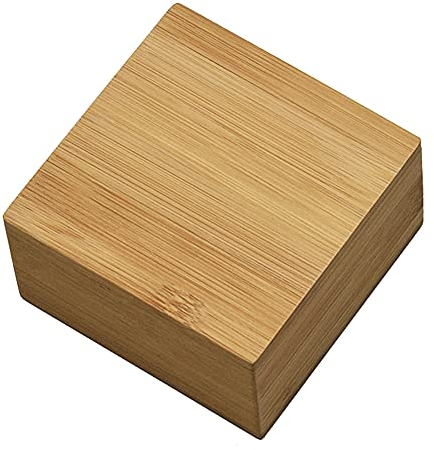 FIYSON Holzbox klein, Ordnungsbox Bambus, mit Deckelmagnet Bambus Deckel Vorratsdose Holz 10 x10 x 6 cm,Aufbewahrungskiste Box Holzbox für Zuhause, Deko, Sammler, Pflanzen, Basteln
