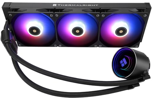 Thermalright Frozen Notte 360 Black ARGB Water Cooling CPU Cooler, 360 Black CPU Cooler Specifications, 3×120mm PWM Fans, S-FDB V2 Bearings, Suitable for AMD/AM4, Intel LGA 1700/1150/1200/2011/2066