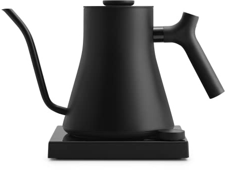 Fellow Stagg EKG Pro Studio Edition Electric Gooseneck Kettle - Pour-Over Coffee, Tea, Quick Heating, Precise Temperature Control, Scheduling, Built-in Brew Timer - Matte Black, 0.9 L