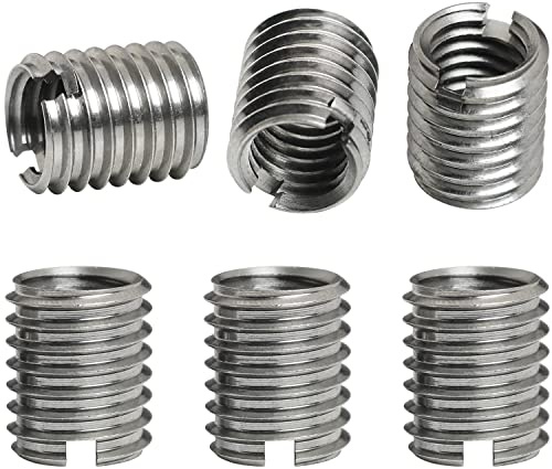 LUORNG 6PCS Stainless Steel M8 Female to M10 Male Threaded REDUCERS Screw Sleeve Conversion Nut