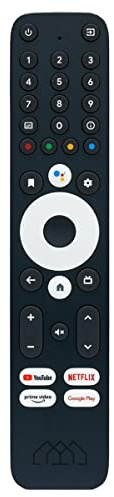 Homatics Box Original Big Bluetooth Fernbedienung schwarz für: Box Q, Box R & R Plus, Dongle Q, Dongle R - Sprachfernbedienung - mit Schnelltasten für Google Play, YouTube, Netflix