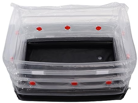 Kit Monotubo Setas Cultivo Hongos Inflable Casa Diseño Científico 10 Puertos Aire Paredes Transparentes Fácil Montaje Plegable Compatible con Sustratos Micelio Agar Placas Cámara Crecimiento