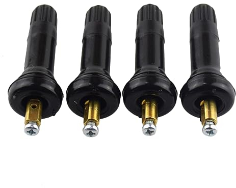 Tpms Sensorstift 4 Stück Epdm Kupfer Schwarzer Austausch für Reifenventile