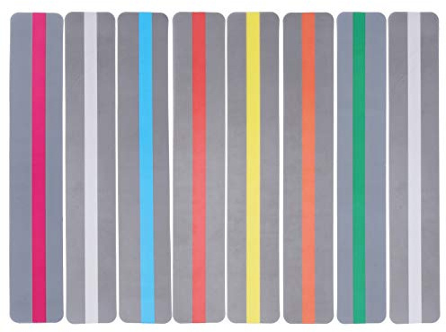 Pwshymi 8 Pièces Bandes de Lecture Guidées, Règle de Lecture de Surbrillance Colorée Règle de Suivi pour Livres, Trackers de Lecture