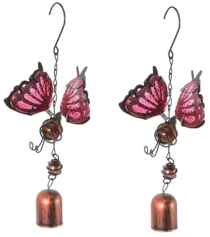 Mipcase 2pezzi Wind Butterflies Chime Per e Casa Per Decorazioni Compleanno Per e