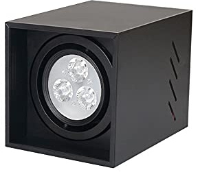 GHBSDNEPP Faretto Da Incasso Nero Spotlight Surface Surface Downlight Downlight Affermazione Spotlight Soggiorno Familiare Al Centro Commerciale Lampada Del Soffitto Store Alluminio Luc/Neutral Light