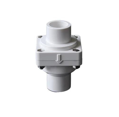 Raccords en PVC, joints de conduites d'eau, blanc/gris 25~110 mm UPVC clapet anti-retour tuyau de vidange pompe à eau refoulement odeur clapet anti-retour connecteur raccords d'irrigation de jardin(Wh