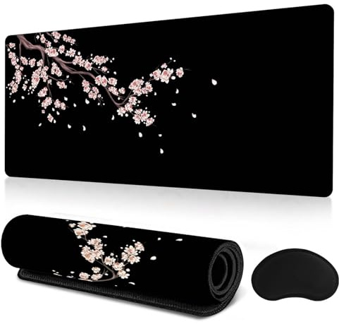 Naapesi Tappetino Mouse Gioco, XXL 900 x 400 mm, Tappetino Scrivania Grande, Mouse Mat con con Base in Gomma Antiscivolo, Maggiore precisione e Velocità, Adatto per Ufficio e Gioco