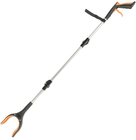 SAFIGLE Foldable Long Handle Trash Picker Grabber Tool Lightweight Garbage Pickup Clip for Outdoor Cleaning for Seniors and Home Use