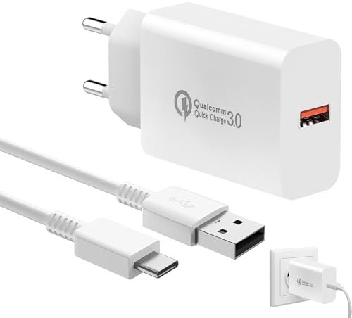 BOULESENM Chargeur, Chargeur Rapide avec 2M Câble,Quick Charge 3.0 Adaptateur Chargéur Telephone pour Note13/13C/13 Pro/14C/14T/14T Pro/14/12/12 Pro 5G/11s/11/A3/10/10 Pro/9/9 Pro
