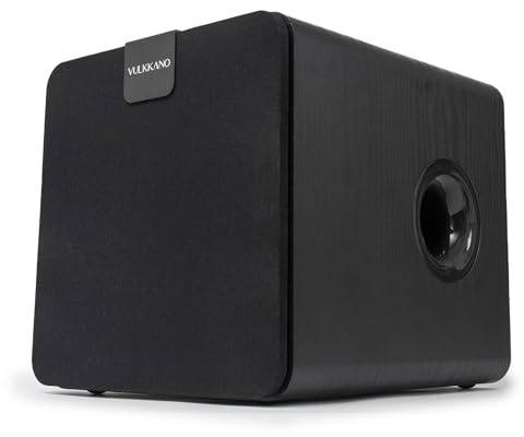 VULKKANO SUB8 Active Subwoofer 8-Inch, Powered With 80W RMS, frequency of 40 Hz - 250 Hz, Adjustable Crossover, Home Hifi Audio & Cinema.