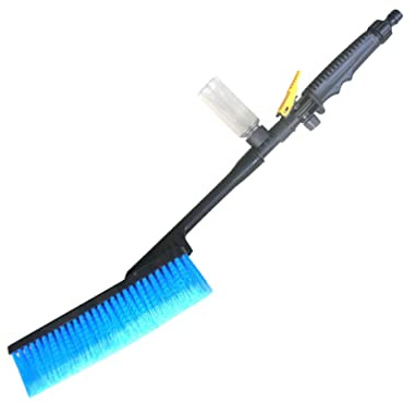 OFFIGAM Spazzola Lavaggio Auto a Manico Lungo Plastica Staccabile | Testa, Bottiglia e Impugnatura in Tre Parti, per Auto e Car Washing Quotidiano, Glass Washer Tool