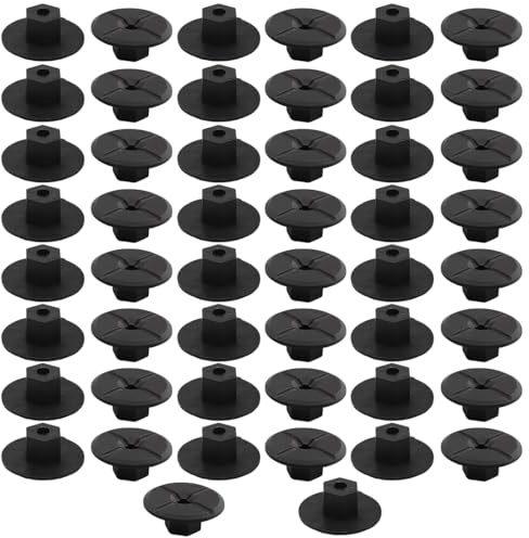 THQAE 50 Pcs Dadi in Plastica per Auto 2019900050 51711958025 Protezione Arco Ruota 4mm Clip di Fissaggio Senza Filettatura per Mercedes W201 W124 190D 260E V-W S-eat