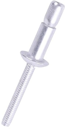 30/50 remaches ciegos de cabeza de cúpula de aleación de aluminio de alta resistencia(50Pcs,6.4x20 mm)