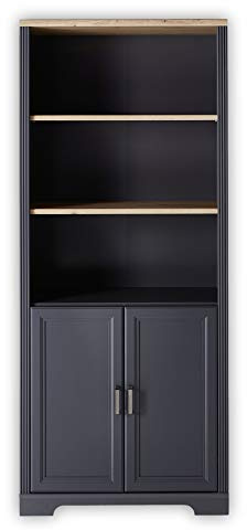 Jasmin Büroschrank Aktenschrank Graphit Artisan Eiche 86 x 204 x 38 cm