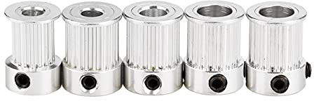 GT2 Zahnriemenscheibe Mit 10mm Breite Gürtel 16 Zähne, Zahnriemenscheibe GT2 Mit 10mm Breite 16T Riemenscheibe Pulley, (GT2 16Z Ø5mm) (Farbe : 5pcs, Größe : 16T 5B 10mm)