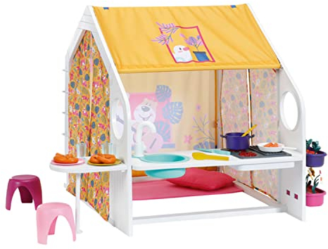 BABY Born Weekend House 832752 - Accessories for 36cm and 43cm for Toddlers - Includes House with Convertible Roof, Light & Sound Effects, and Accessories - Suitable for Kids from 3 Years