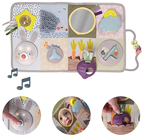 Taf Toys Urban Garden Entwicklungszentrum - Tummy Time Sensorisches Musik & Licht Spielzeug mit 13 Aktivitäten Geeignet für Jungen & Mädchen ab 0 Monaten