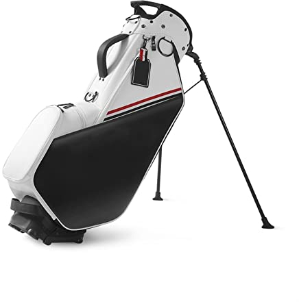 Golf-Standtaschen für Herren und Damen, tragbar, leicht, Golfschläger-Tragetaschen, Golfschläger-Organizer-Taschen (Black)