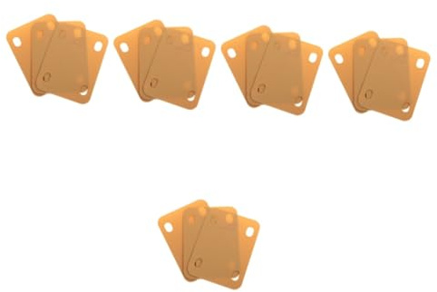 VICASKY 15stücke Teiliges Gitarrenhals-shims Verstellbare Kunststoffunterlagen Für Halswinkelanpassung Khaki Langlebige Ersatzteile Für Gitarrenreparatur