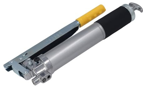 Hyuduo Pistolet Graisseur à Levier à Double Action, Pression Améliorée, Construction Fiable, Multi-Usage, Pression Maximale de 12 000 Psi pour Voitures, Camions, Navires