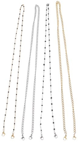 SOIMISS 8stücke Edelstahl Masken Und Brillenband Abnehmbar Und Multifunktional Stilvolle Kette Für Herren Und Damen Für Täglichen Gebrauch Modisches Accessoire