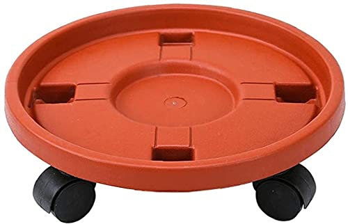 MYVVKIA Pot de Fleurs à roulettes Rondes, Support de Pot de Fleurs - Rond, Support de Palette de Plantes, Plateau Roulant Rond avec Roues universelles pour intérieur extérieur m