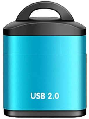 Petit Lecteur De Carte USB – Adaptateur De Carte Mémoire USB 2.0 TF | Lecteur De Cartes pour Ordinateur Portable, Porte-clés, Lecteur De Cartes Portable en Alliage D'aluminium, Lecteur De Cart
