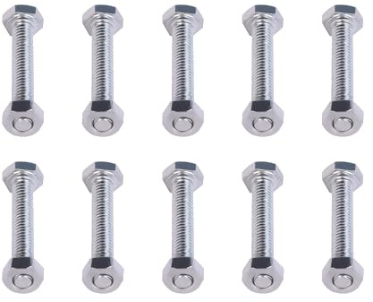 XTPTFABS Tornillos de corte 19H1914 y M40333 (paquete de 10) compatibles con quitanieves John Deere (se adapta a algunos quitanieves montados en tractor de 47 y 54 pulgadas)