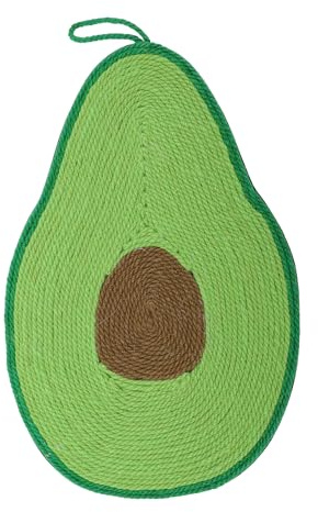CAPASTEC Tappetino per Graffi con Motivo Fruttato, Tappetino Orizzontale per Graffi per Gatti da Interno ed Esterno, Protettore per Mobili per Gatti per Pareti e Divani, 43x28cm, Verde