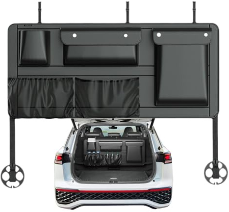 Monozoz Organizador de asiento trasero para maletero de coche, bolsa de almacenamiento de gran capacidad, bolsa de almacenamiento para el asiento trasero, viaje por carretera, imprescindible para