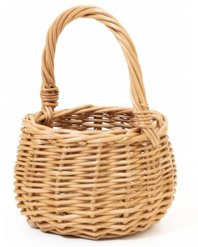 HolzFee Weidenkorb Körbchen Osterkörbchen, Blumenkörbchen, Auswahl (10 cm)