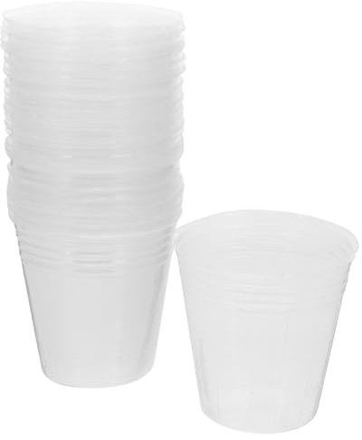 Hemobllo 50piezas Macetas De Transparentes para Orquídeas Macetas De Plástico para Plantas De Prácticas para Cuidado De Plantas Interiores