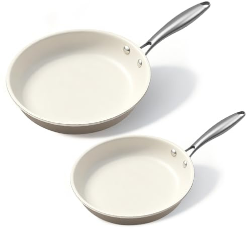 Jovire Ceramic Nonstick Frying Pan (24cm+28cm)