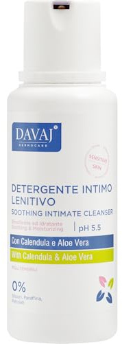 DAVAJ Beruhigender Intimreiniger Ringelblume und Aloe Vera, 250 ml
