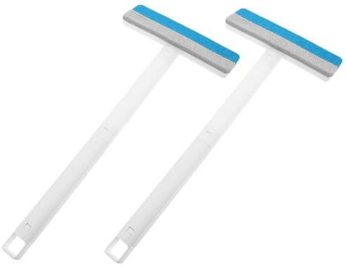 GRIRIW 2Pcs Double-Way Pet Hair Remover Brush for Dog Cat Hair, Portable Carpet and Furniture Lint Roller, Multi-Surface Pet Bed Cleaning Tool for Indoor Use