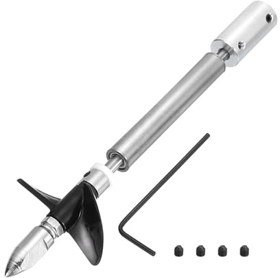 QUARKZMAN Albero Di Trasmissione Con Elica E Giunto Di Accoppiamento Per Kit Di Assemblaggio Per Barche RC, Albero L100mm, Manicotto L25mm, Doppia Elica D36mm, Adatto Da 6 Mm