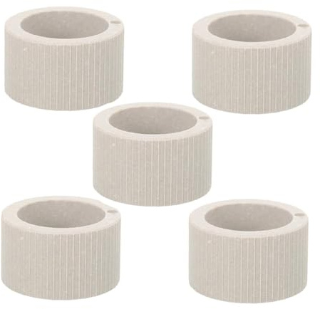 Qsvbeeqj Anelli di fissaggio per piante acquatiche in ceramica, confezione da 5 pezzi, strumento per acquario, decorazione paesaggistica, anelli per acquario in ceramica