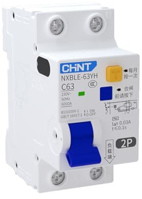 Leitungsschutzschalter,Sicherungsautomat 30mA RCBO 16A 20A 25A 32A 40A 50A 2P NXBLE-63YH Fehlerstrom-Schutzschalter Differential Ups 12v(40A)