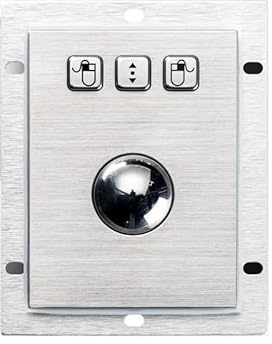 Inbyggd mekanisk trackball-mus USB PS2-panelfäste 38 mm metallrullboll Industriell pekenhet