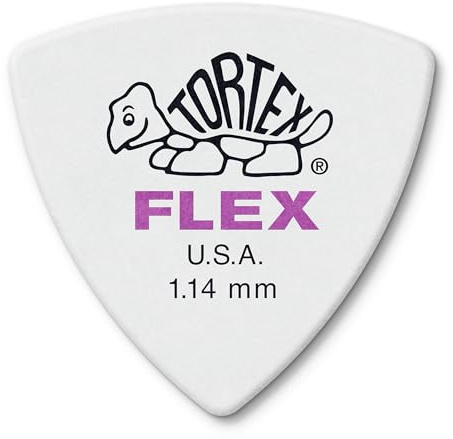 JIM DUNLOP Púas Tortex Flex Triangulo 1,14mm Saco de 6